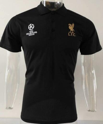 camiseta 2019-2020 Liverpool Polo Negro