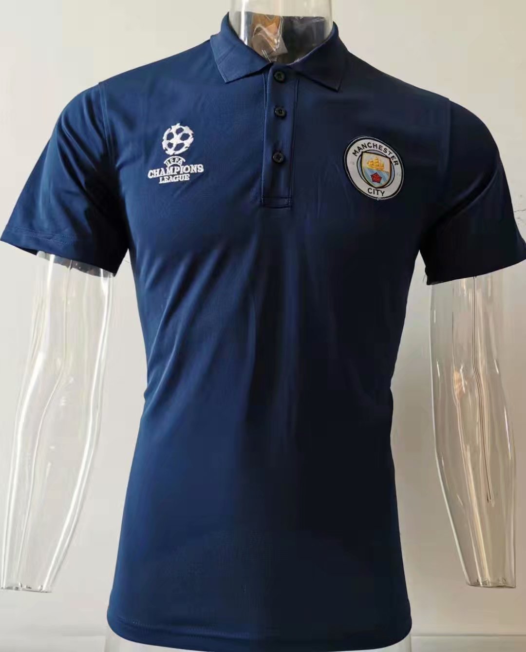 camiseta 2019-2020 Manchester City Polo azul