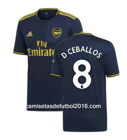 camiseta D Ceballos tercera equipacion Arsenal 2020