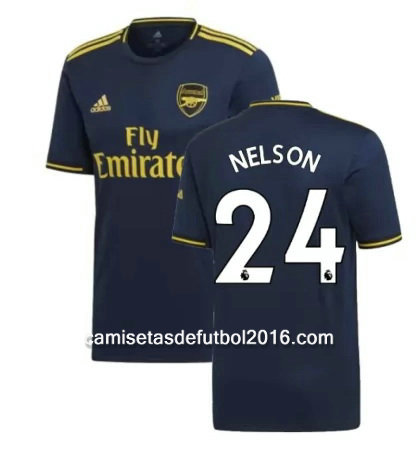 camiseta Nelson tercera equipacion Arsenal 2020