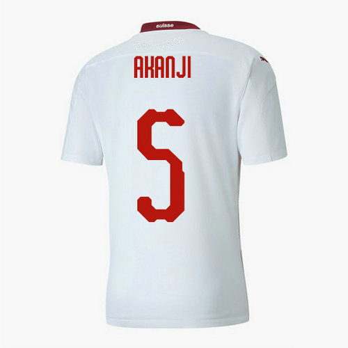 camiseta akanji 5 segunda equipacion Serbia 2020-2021