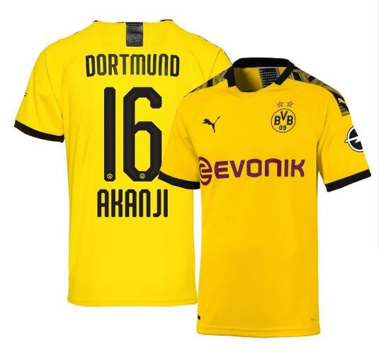 camiseta akanji Dortmund primera equipacion 2020