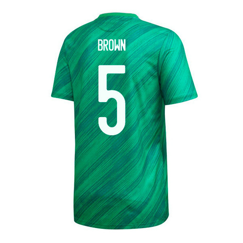 camiseta brown 5 primera equipacion Irlanda Del Norte 2020-2021