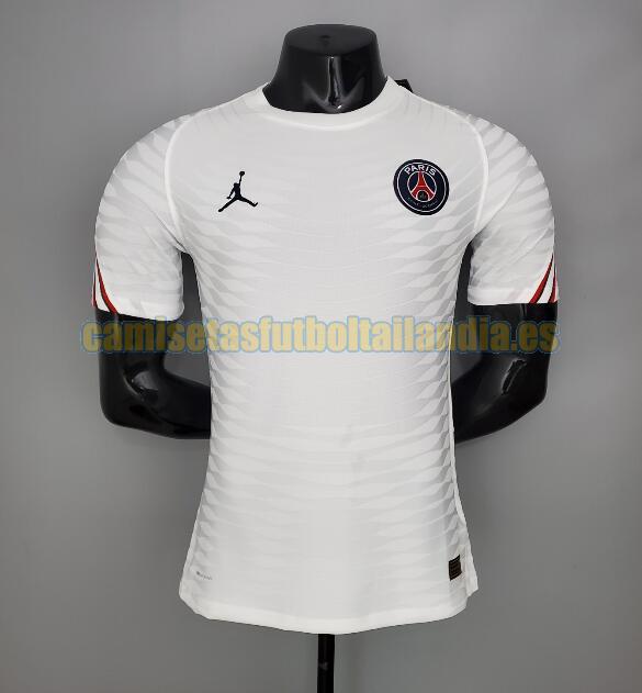 camiseta capacitación paris saint germain 2021-2022 blanco, blanca