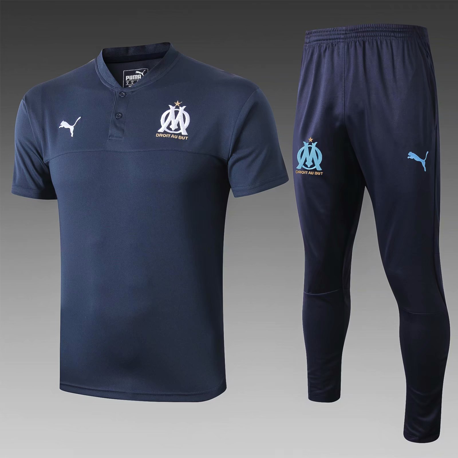 camiseta del futbol polo Marsella 2020 Azul