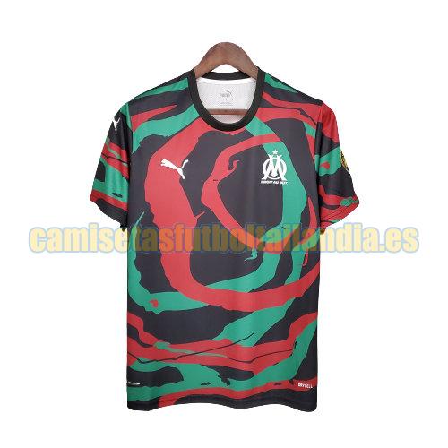 camiseta edición especial marsella 2021-2022 rojo negro verde