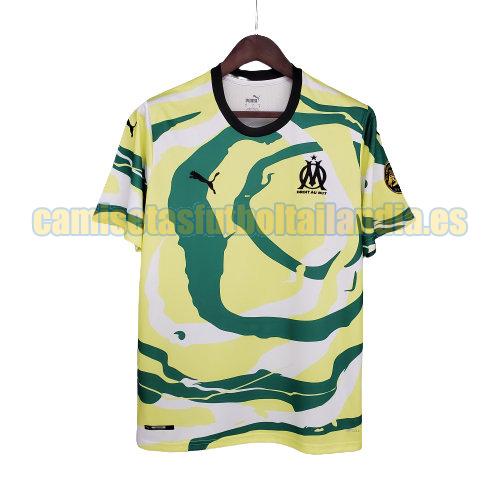 camiseta edición especial marsella 2021-2022 verde amarillo blanco