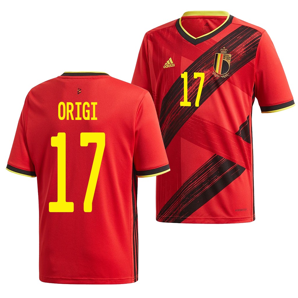 camiseta divock origi primera equipacion de Belgica 2020