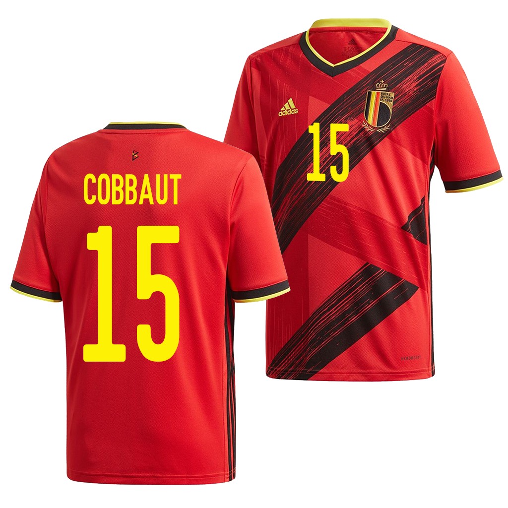 camiseta elias cobbaut primera equipacion de Belgica 2020