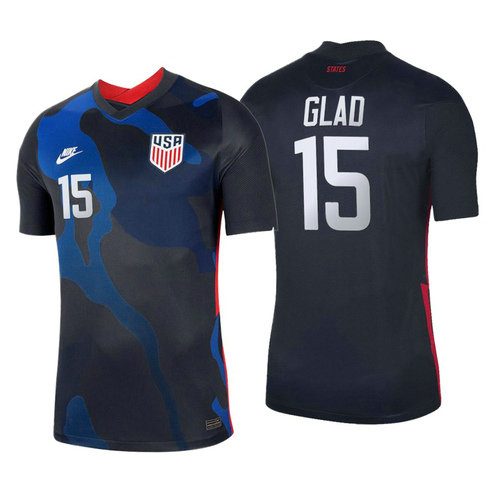 camiseta futbol Estados Unidos justen glad 2020-2021 segunda equipacion