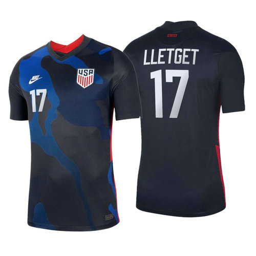 camiseta futbol Estados Unidos sebastian lletget 2020-2021 segunda equipacion