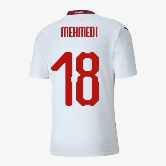 camiseta segunda equipacion admir mehmedi Suiza 2020-21