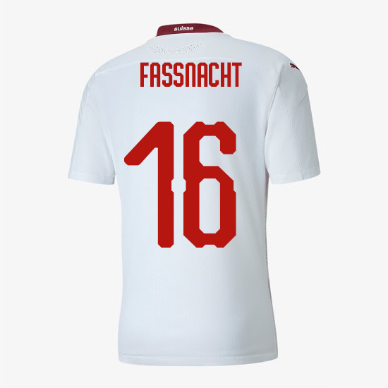 camiseta segunda equipacion christian fassnacht Suiza 2020-21