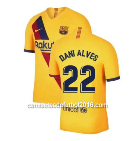 camiseta futbol dani alves Barcelona 2020 segunda equipacion
