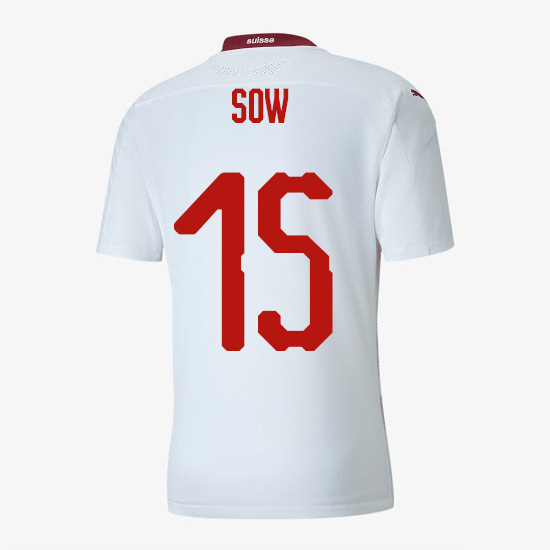 camiseta segunda equipacion djibril sow Suiza 2020-21