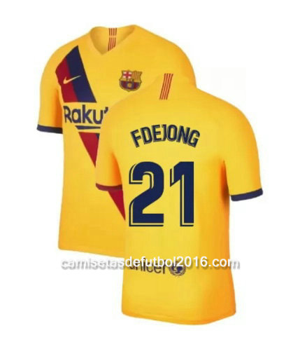 camiseta futbol f de jong Barcelona 2020 segunda equipacion