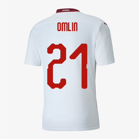camiseta segunda equipacion jonas omlin Suiza 2020-21