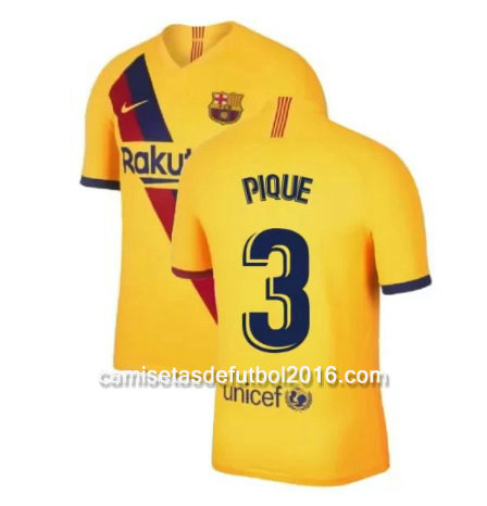 camiseta futbol pique Barcelona 2020 segunda equipacion