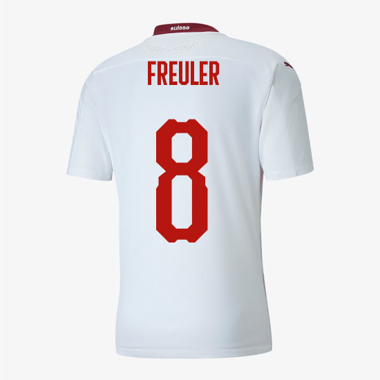 camiseta segunda equipacion remo freuler Suiza 2020-21