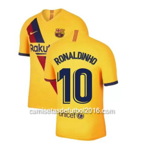 camiseta futbol ronaldinho Barcelona 2020 segunda equipacion