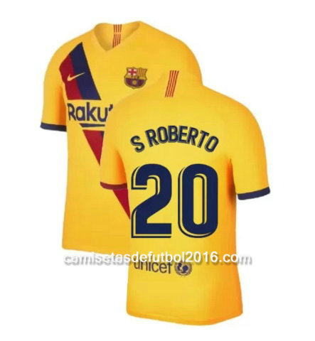 camiseta futbol s roberto Barcelona 2020 segunda equipacion