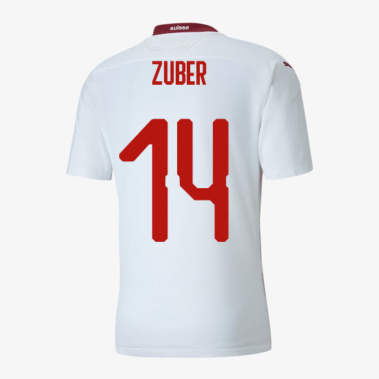 camiseta segunda equipacion steven zuber Suiza 2020-21
