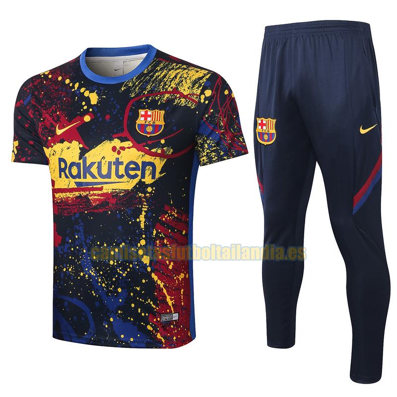 camiseta manga corta barcelona 2020-2021 color conjunto