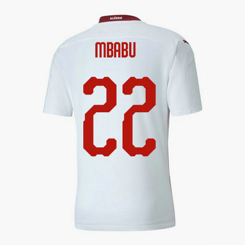 camiseta mbabu 22 segunda equipacion Serbia 2020-2021