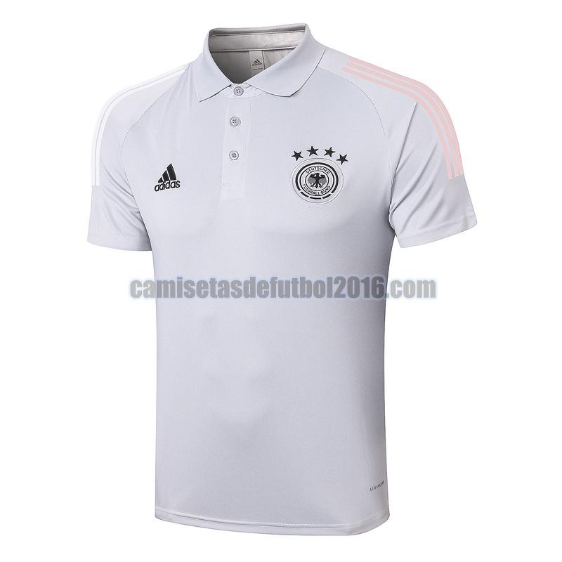 camiseta polo alemania 2020-2021 gris claro