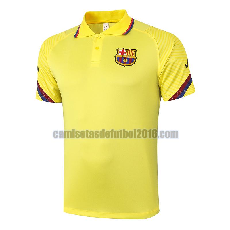 camiseta polo barcelona 2020-2021 amarillo