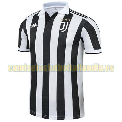 camiseta polo blanco negro juventus 2021-2022