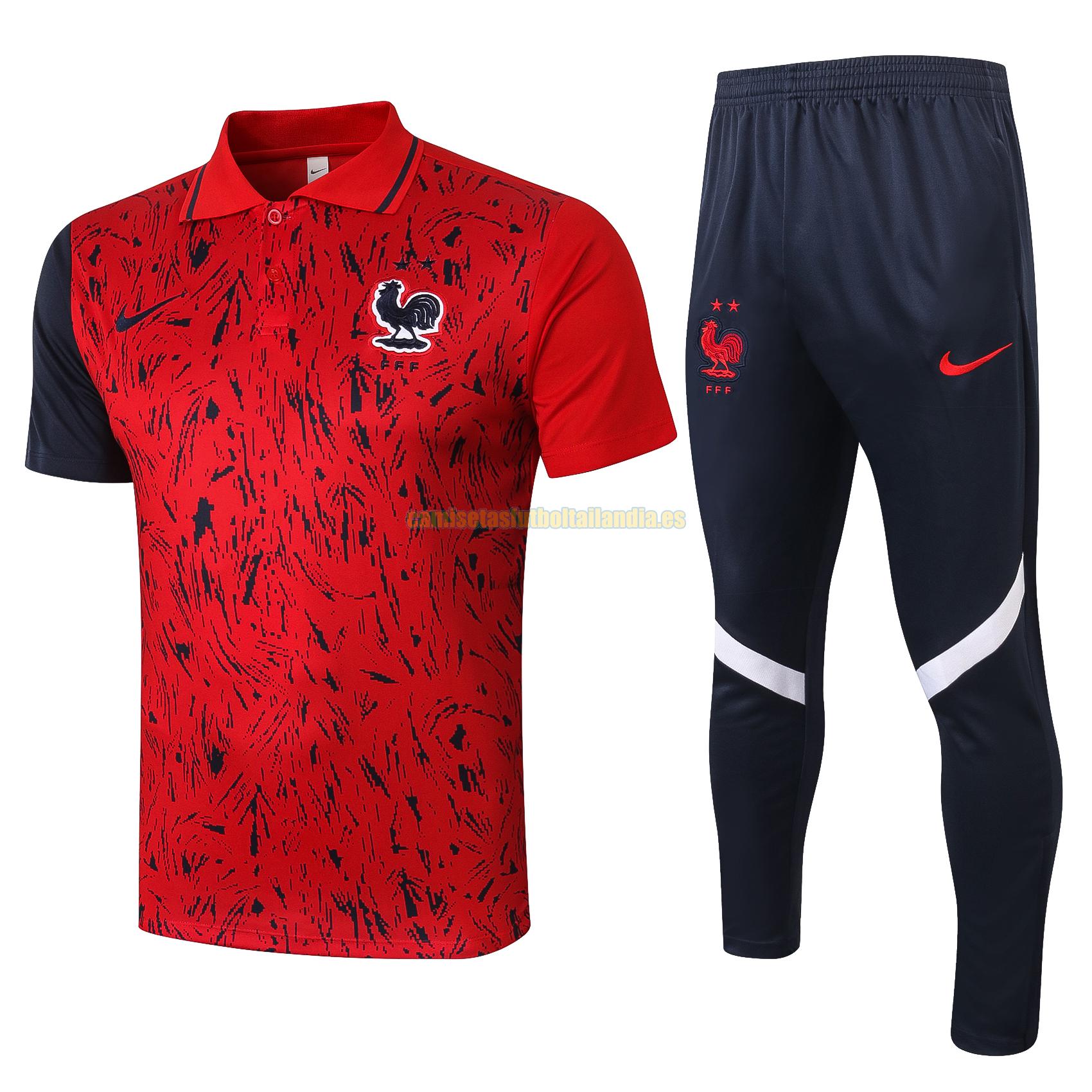camiseta polo francia 2020-2021 rojo