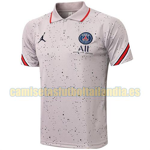 camiseta polo gris paris saint germain 2021-2022