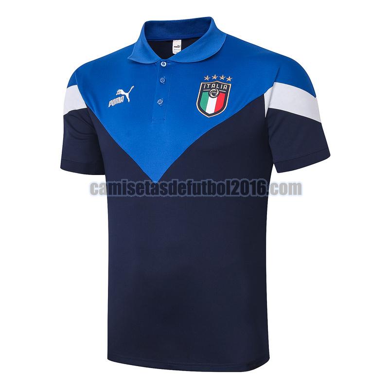 camiseta polo italia 2020-2021 azul