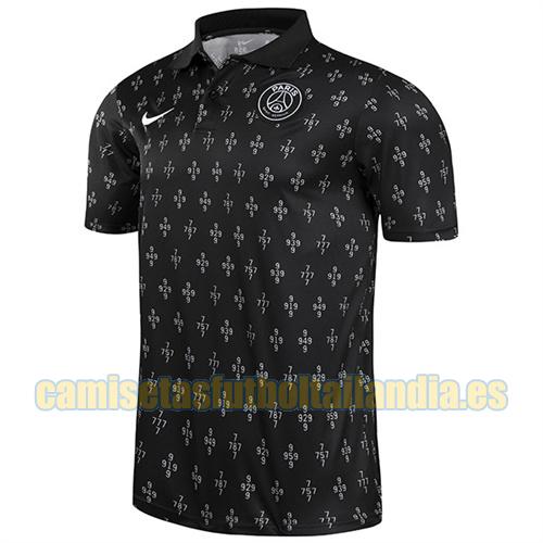 camiseta polo negro paris saint germain 2021-2022