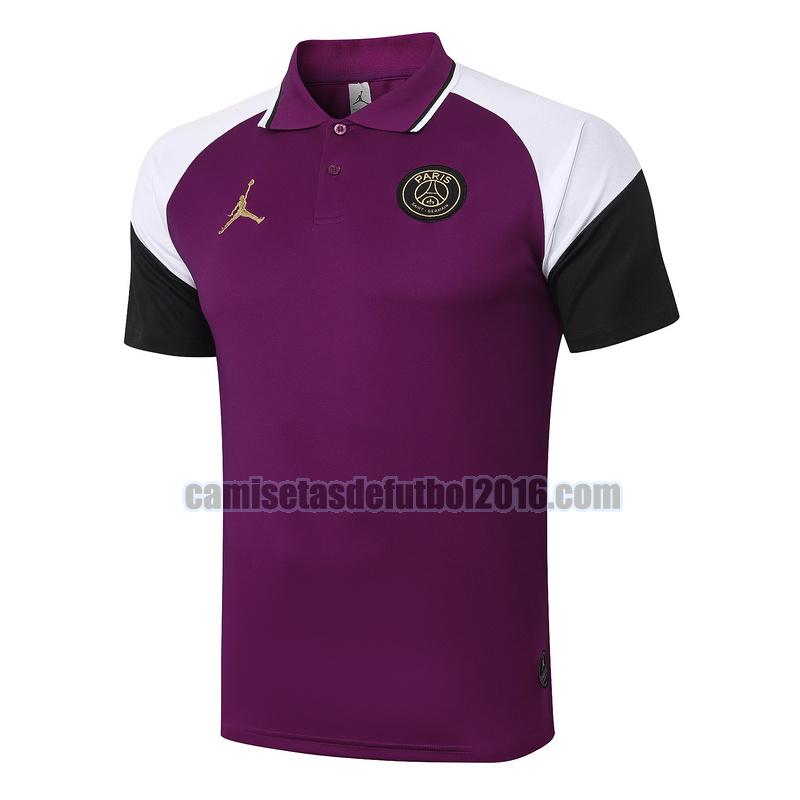 camiseta polo paris saint germain 2020-2021 violeta