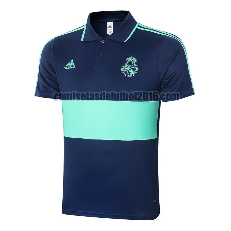 camiseta polo real madrid 2020-2021 verde azul