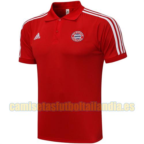 camiseta polo rojo bayern munich 2021-2022