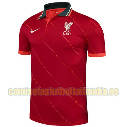 camiseta polo rojo liverpool 2021-2022
