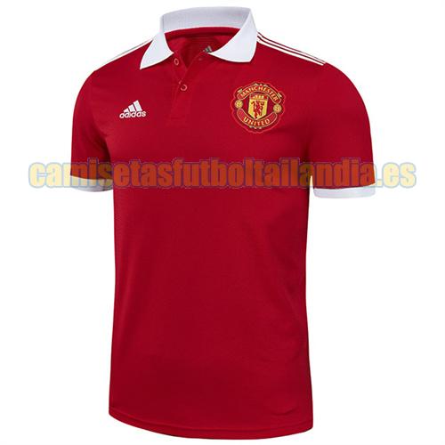 camiseta polo rojo manchester united 2021-2022