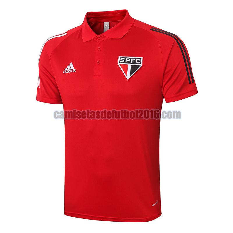 camiseta polo sao paulo 2020-2021 rojo