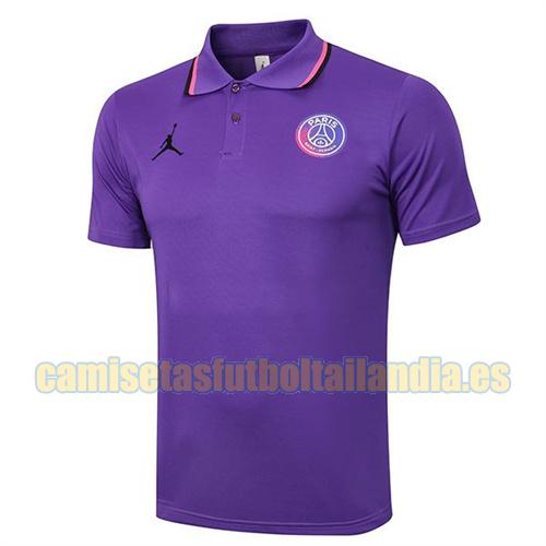 camiseta polo viola paris saint germain 2021-2022