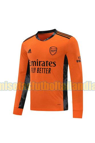 camiseta portero arsenal 2020-2021 naranja manga larga