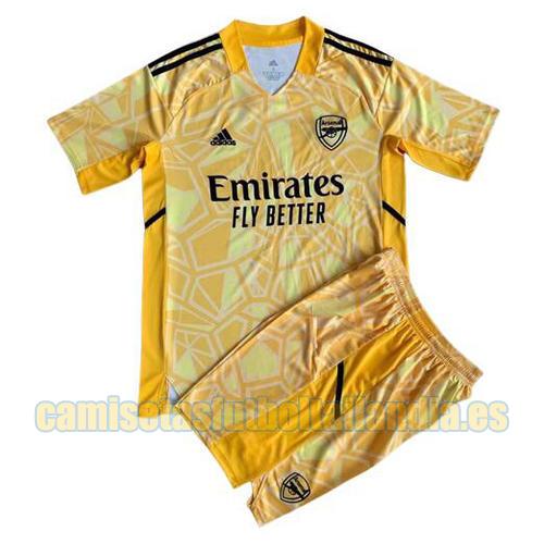 camiseta portero arsenal 2022-2023 amarillo niño