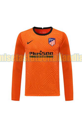 camiseta portero atletico madrid 2020-2021 naranja manga larga