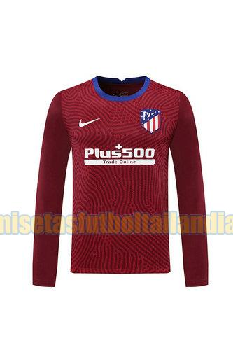 camiseta portero atletico madrid 2020-2021 rojo manga larga