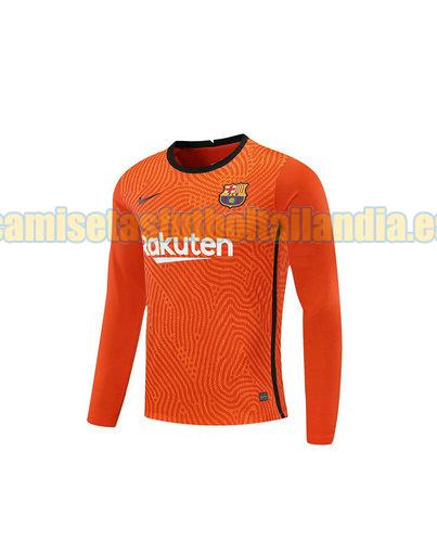 camiseta portero barcelona 2020-2021 naranja manga larga