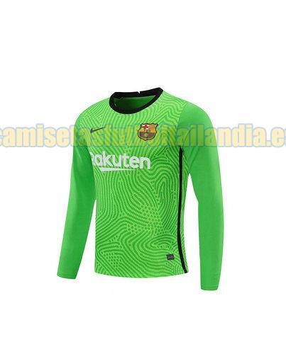 camiseta portero barcelona 2020-2021 verde manga larga