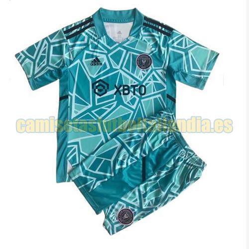 camiseta portero inter miami cf 2022-2023 lago azul niño