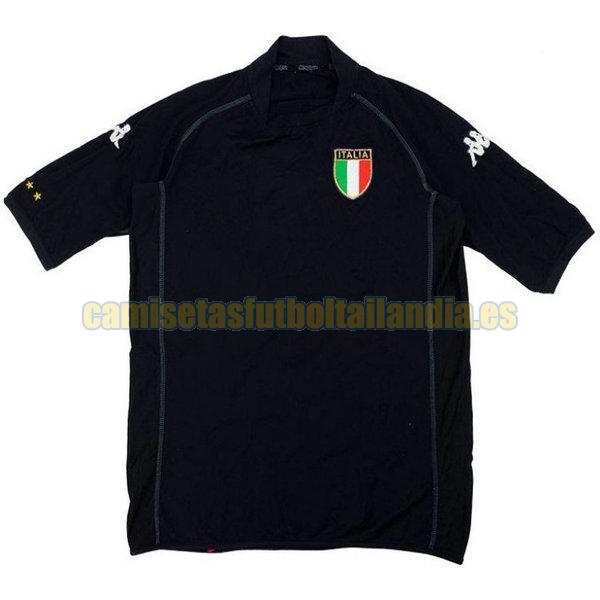 camiseta portero italia 2002 negro